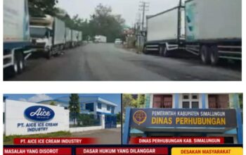 Marak nya Parkir Liar di Jalan Asahan Lima Puluh Perdagangan II, Terkait PT Aice industry Picu kemacetan Dishub Simalungun Tutup Mata
