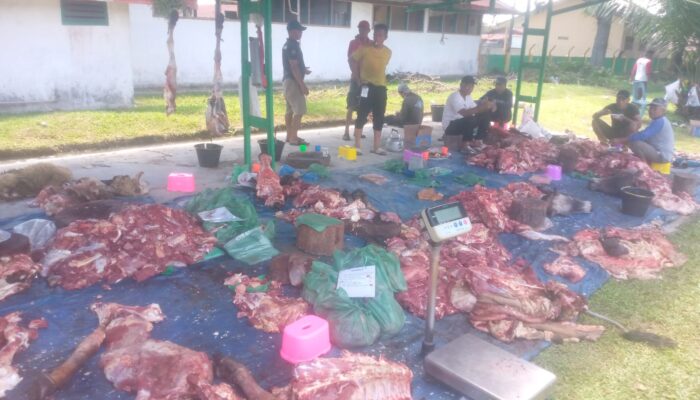 Management PTPN IV Regional II Bah Jambi Gelar Sholat Idul Adha dan Pemotongan Hewan Qurban