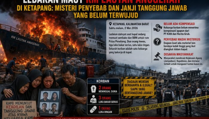 Ledakan Maut KM Lautan Anugerah di Ketapang: Misteri Penyebab dan Janji Tanggung Jawab yang Belum Terwujud