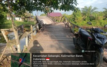 JEMBATAN RUSAK DI DESA SUNGAI SEGAK BELUM MENDAPAT PERHATIAN PEMERINTAH