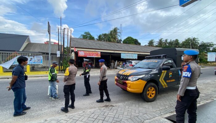 Patroli 110 Polres Bangka, Menjaga Keamanan Sekaligus Menebar Kepedulian kepada Masyarakat