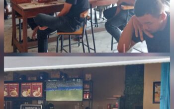 Koramil 1204-01/Kapuas Gelar Nobar Piala Dunia Bersama Masyarakat, Perkuat Sinergi dan Kemanunggalan TNI-Rakyat