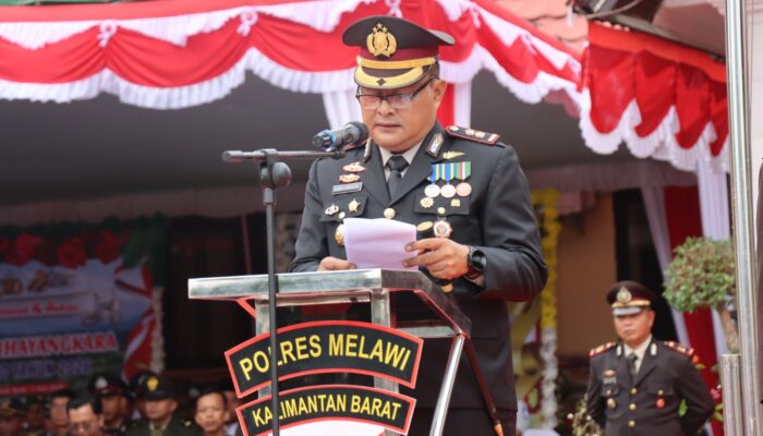 UPACARA PERINGATAN KE-80 HARI BHAYANGKARA TAHUN 2026 DI POLRES MELAWI BERLANGSUNG KHIDMAT*