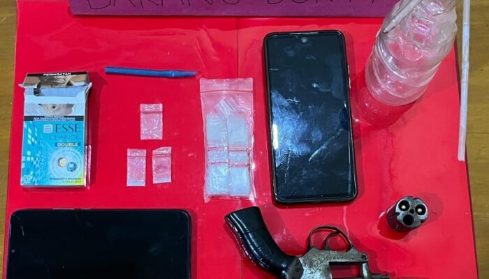 Satresnarkoba Polres Sarolangun Ungkap Kasus Peredaran Sabu, Amankan Seorang Pelaku Beserta Senpi Rakitan