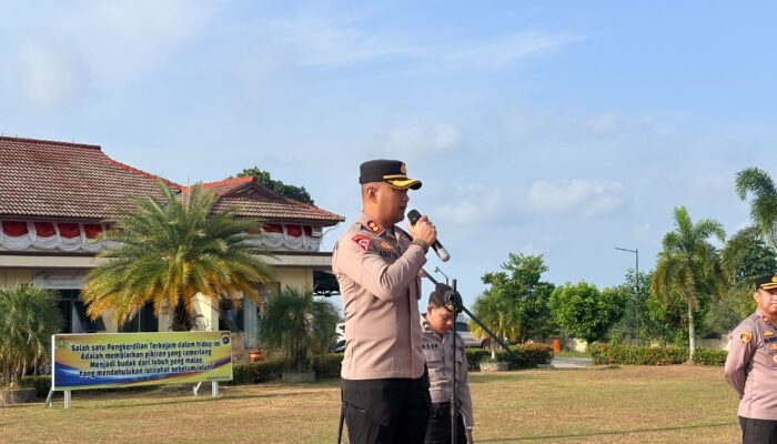 Apel Terakhir Kapolres Bangka Barat, Pesan AKBP Pradana Aditya Nugraha Bikin Haru Anggota