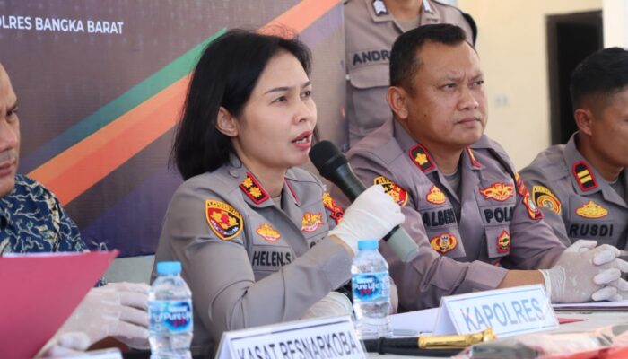 Belum Genap Sepekan Menjabat, Kapolres Bangka Barat Ungkap Peredaran 341 Gram Sabu, Selamatkan 1.300 Jiwa