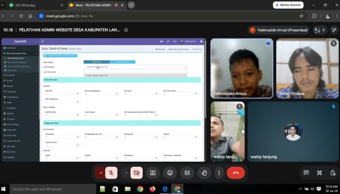 Pelatihan Admin Website Desa Mentonyek Tingkatkan Kapasitas Aparatur Desa dalam Pengelolaan Website Desa