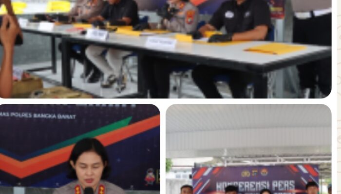 Kapolres Bangka Barat Pimpin Konferensi Pers Pengungkapan Dugaan Penyalahgunaan BBM Bersubsidi