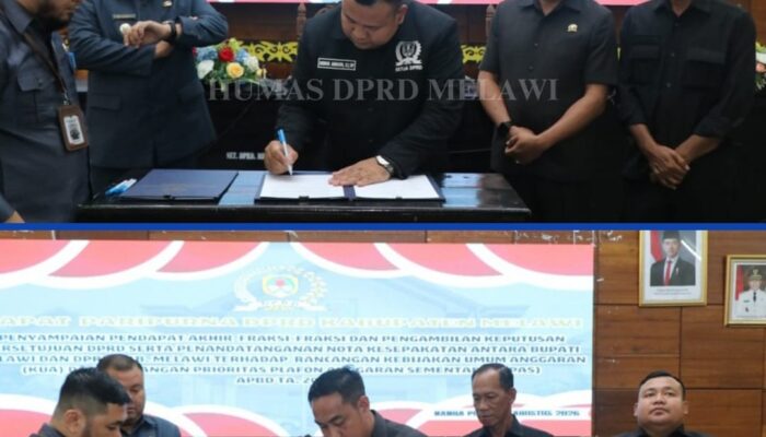 DPRD Melawi Gelar Rapat Paripurna, KUA-PPAS APBD 2027 Resmi Disepakati.