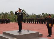 Pengibaran Bendera Merah Putih HUT ke-81 RI Digelar di Polres Bangka Barat