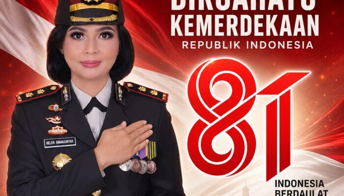 HUT ke-81 RI, Kapolres Bangka Barat AKBP Helen Simanjuntak S.H.,S.I.K.,M.H Sampaikan Pesan Kemerdekaan