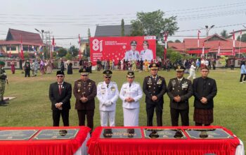 Kodim 1204/Sanggau Ikuti Upacara HUT ke-81 Kemerdekaan RI di Kabupaten Sanggau
