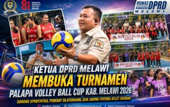 Ketua DPRD Melawi Buka Palapa Volley Ball Cup 2026, Dorong Lahirnya Atlet Berprestasi